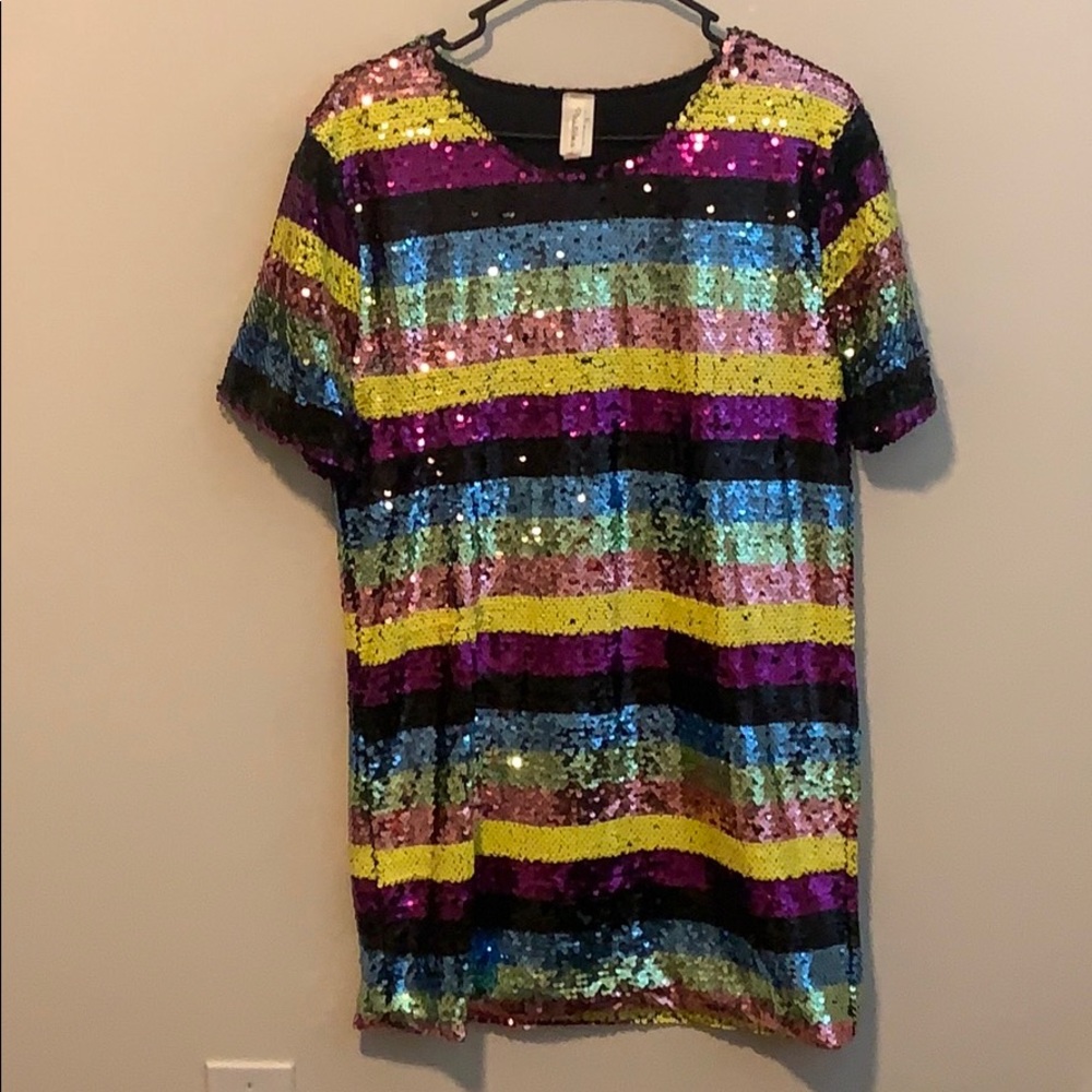Sequence Multicolored Dress